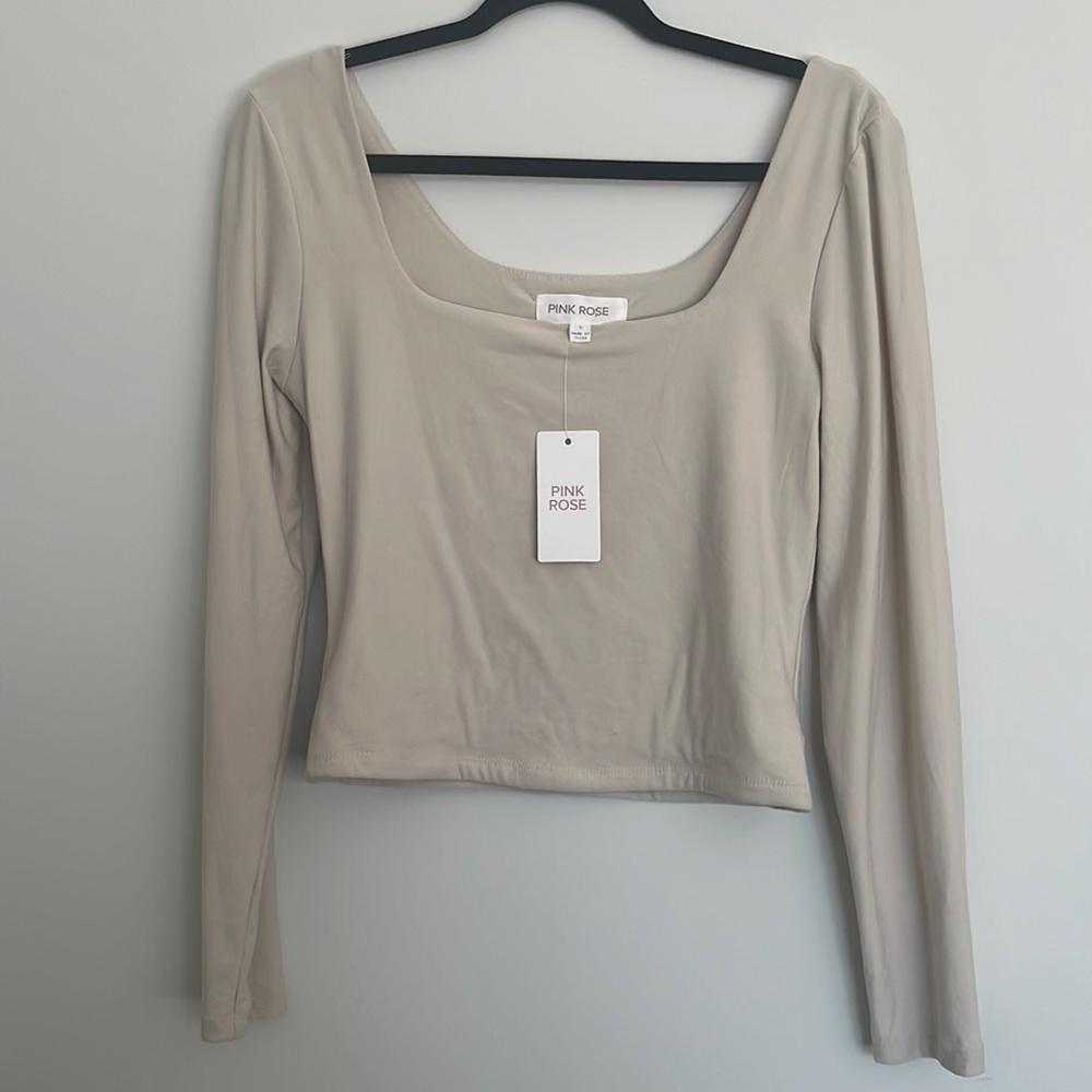 Pink Rose Crop Top